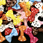 【送料無料】リボン ハンドメイド 手芸 羊毛フェルト モチーフ デコパーツ つまみ細工 リメイク レジン ミニリボン