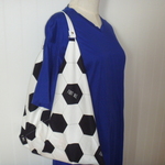 お手頃サイズ♡あずま袋♡エコバッグにも♡　サッカーボール柄