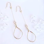 swing♪ * 立体ひねり型 teardrop * ロングピアス