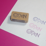 OPEN　消しゴムハンコ(持ち手あり)