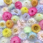 再販②☆No.5☆80個setﾌﾟﾘｻﾞｰﾌﾞﾄﾞﾌﾗﾜｰ☆ｿﾌﾄｲﾓｰﾃﾙ8色ｾｯﾄ☆ 花sizeｶﾗｰﾗﾝﾀﾞﾑ   