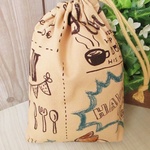 巾着袋(24cm×18cm)＊給食袋＊入園入学/通園通学【11-A】