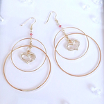 ✴︎ crystal ✴︎ open heart pierce