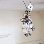 No.798　メカ的電球ネックレスミニ