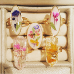 押し花レジン リング