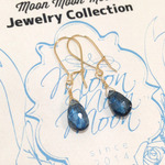 [14KGF] LONDON Blue Topaz Pierce [Natural Stone]