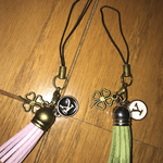 タッセル&イニシャルストラップ、クロバー