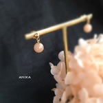   オレンジムーンストーン ピアス /イヤリング        母の日
