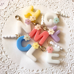 再販✖︎3選べる8種類♪Flowerイニシャルイヤホンジャック