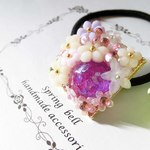 【ＳＡＬＥ】flower princess purple ヘアゴム レジン