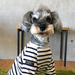 dog-L＊長袖ボーダーTシャツ
