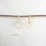シンプルスクエアピアス&イヤリング