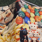 文庫本＊お祭り＊福が来た＊ハンドメイド*ブックカバー