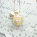 白雪姫ハートメタルネックレス（オーダー作品）