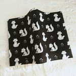 【限定1枚】北欧ファブリック☆キツネのブックカバー(文庫本size)