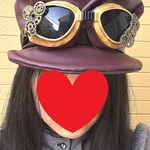 スチームパンク・ゴーグル付き合皮キャスケット(チョコレートカラー)
