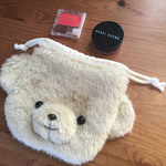 もふもふしたくなるクマさん巾着