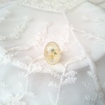 かすみ草のオーバルリング