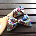 再販×2♡liberty♡Tabitha♡ママとお揃い♪リバティ柄ヘアゴム＆ベビークリップSET