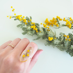 ❁春限定＆再販売4❁ お花のかけらリング -mimoza- 9号/11号/13号