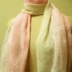 総刺繍リネン・コットンストール