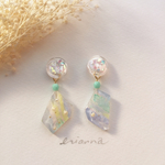  水彩ピアス/イヤリング       海月色