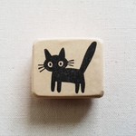 ゴム版はんこ《びっくりネコちゃん！》