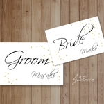 再販*【受付サイン Groom＆Bride２枚set 】 オーダーウェディングサイン
