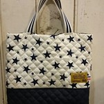 ◆お道具バッグ◆恐竜&星ネイビー◆内ポケット付き