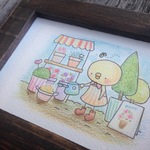 ひよこのお花屋さん イラスト