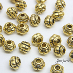 【5㍉ 30個】ランタン＊スペーサービーズ＊antique gold