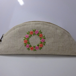 バラの刺繍のペンケース