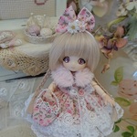 *～ピンクの小花＊ドレスset～*ミニスウィーツドール*オビツ11*