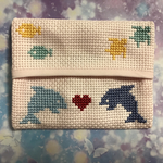 ポケットティッシュケース クロスステッチ完成品