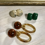 選べるカボションレトロピアスNO40