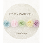 ピンポンマム1000円分のページ