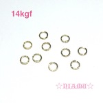 【14kgf 丸カン】直径5mm　線径0.7mm 　5個セット　ハンドメイド素材