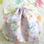 ＊ 入園・入学にも ＊ 巾着袋 ＊ コップ袋 ＊ ひつじパープル ＊