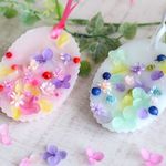 アロマワックスサシェ　２枚セット　（ピンク・ブルー）