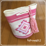 ★期間限定値下げ★《1点のみ》ネイティヴオルテガ柄♡かぎ編みマルシェバック♡