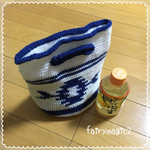 ★期間限定値下げ★《一点のみ》ネイティヴオルテガ柄♡かぎ編みマルシェバック♡小
