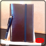 【ネーム入、送料無料】バイブルサイズ本革システム手帳☆メモリフィル100枚付