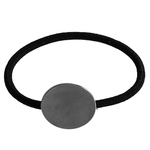 10個セット！台座付きヘアゴムベース　黒ゴム・お皿部分20ｍｍ／型番47－Ａ