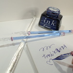 【再3販】廉価版ガラスペン・薄藤色軸（箱なし）