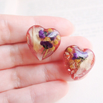 値下げ☆flowerハートのピアス/イヤリング