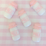 ミルクボトルデコパーツ（PINK）