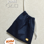 DENIM LION⭐️シンプル 巾着 両方紐 
