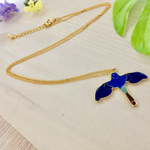 幸せの青い鳥.°＊  gold×blue  ネックレス♡