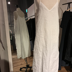 リネン バックギャザー ワンピース