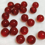 レッドメノウ 10個 8mm 天然石 粒売り